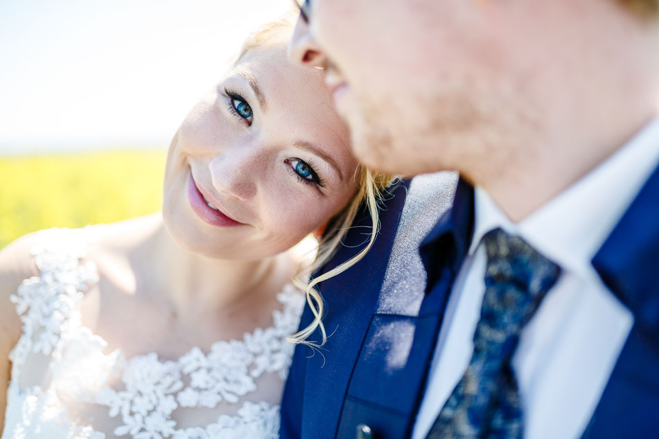 Brautportrait glücklich Hochzeit