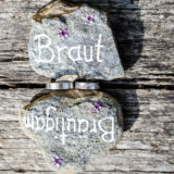 Braut Bräutigam Hochzeit Ringe Steine