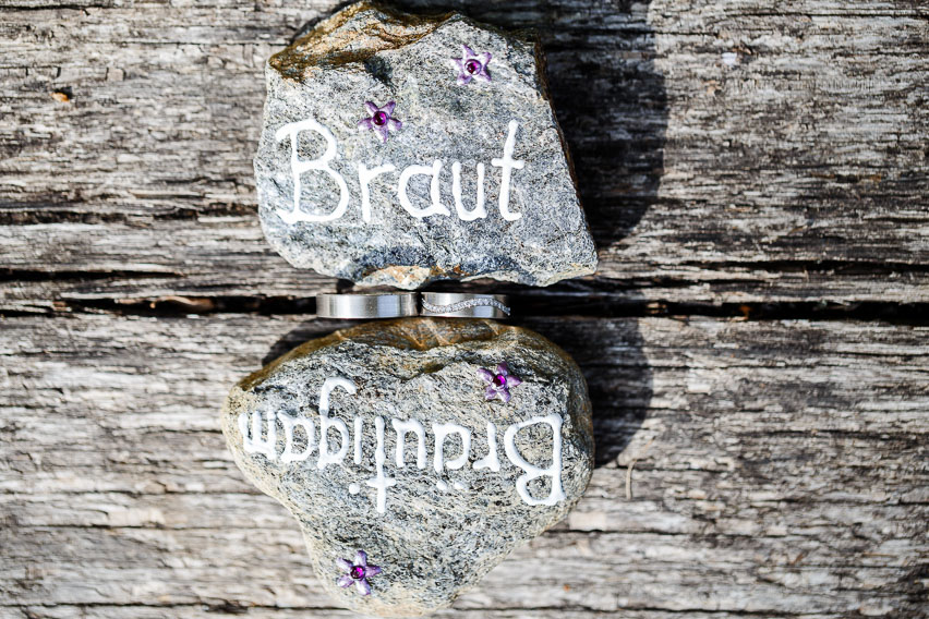 Braut Bräutigam Hochzeit Ringe Steine